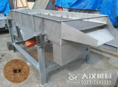 江蘇南通鋸末直線篩已經(jīng)發(fā)貨，羅先生請注意查收！