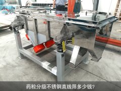 <b>藥粒分級不銹鋼直線篩多少錢？</b>